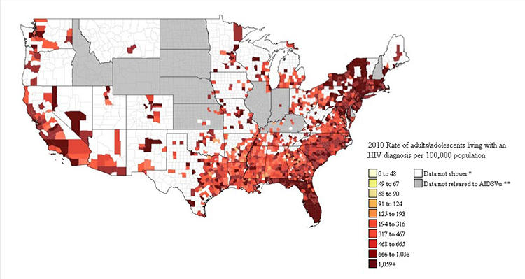 These Maps Show Where The AIDS Epidemic Is Still Threatening The U.S ...