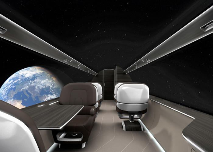 Forget Windows, This Private Jet Has Floor-To-Ceiling Panorama Views ...